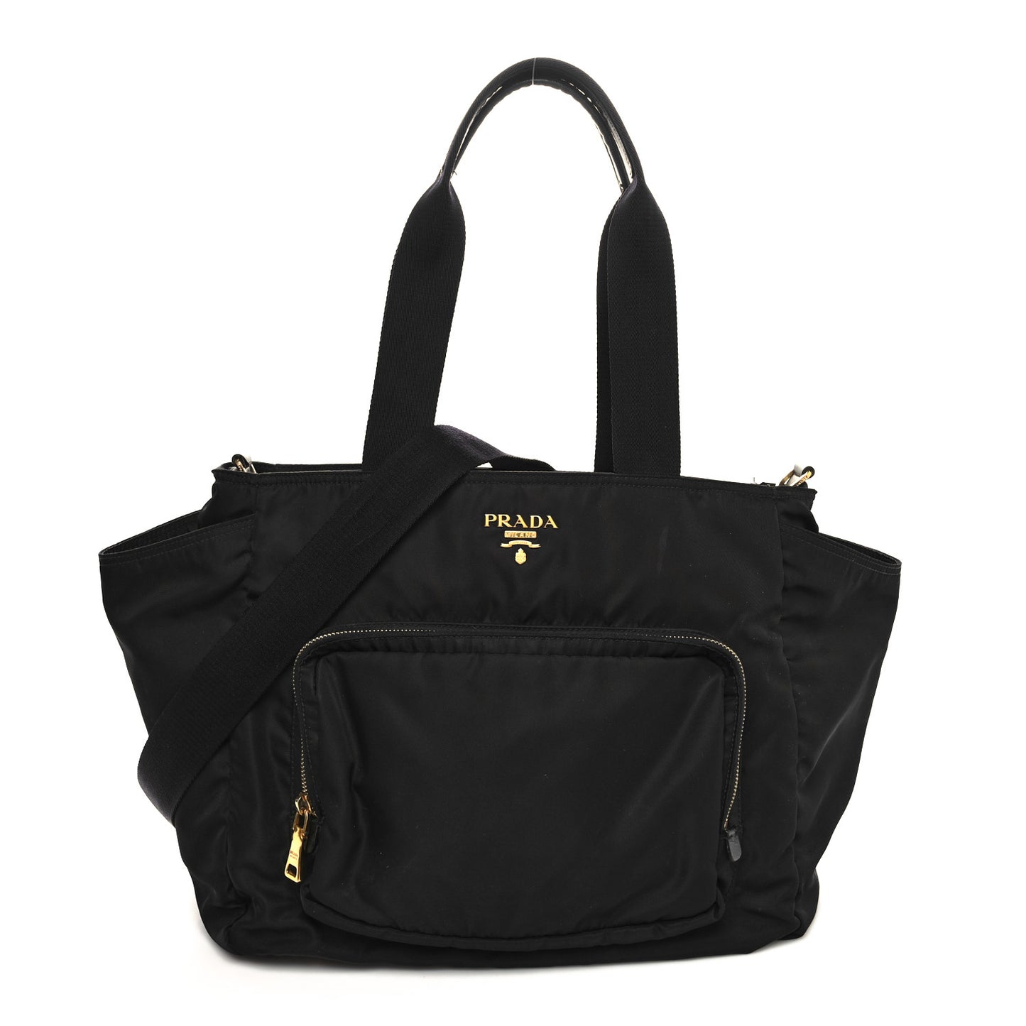 Tessuto Nylon Diaper Bag Black
