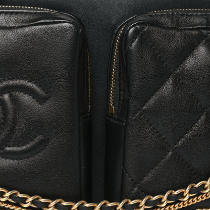 Chanel Calfskin Quilted Small Camera Case Black 8 of 10