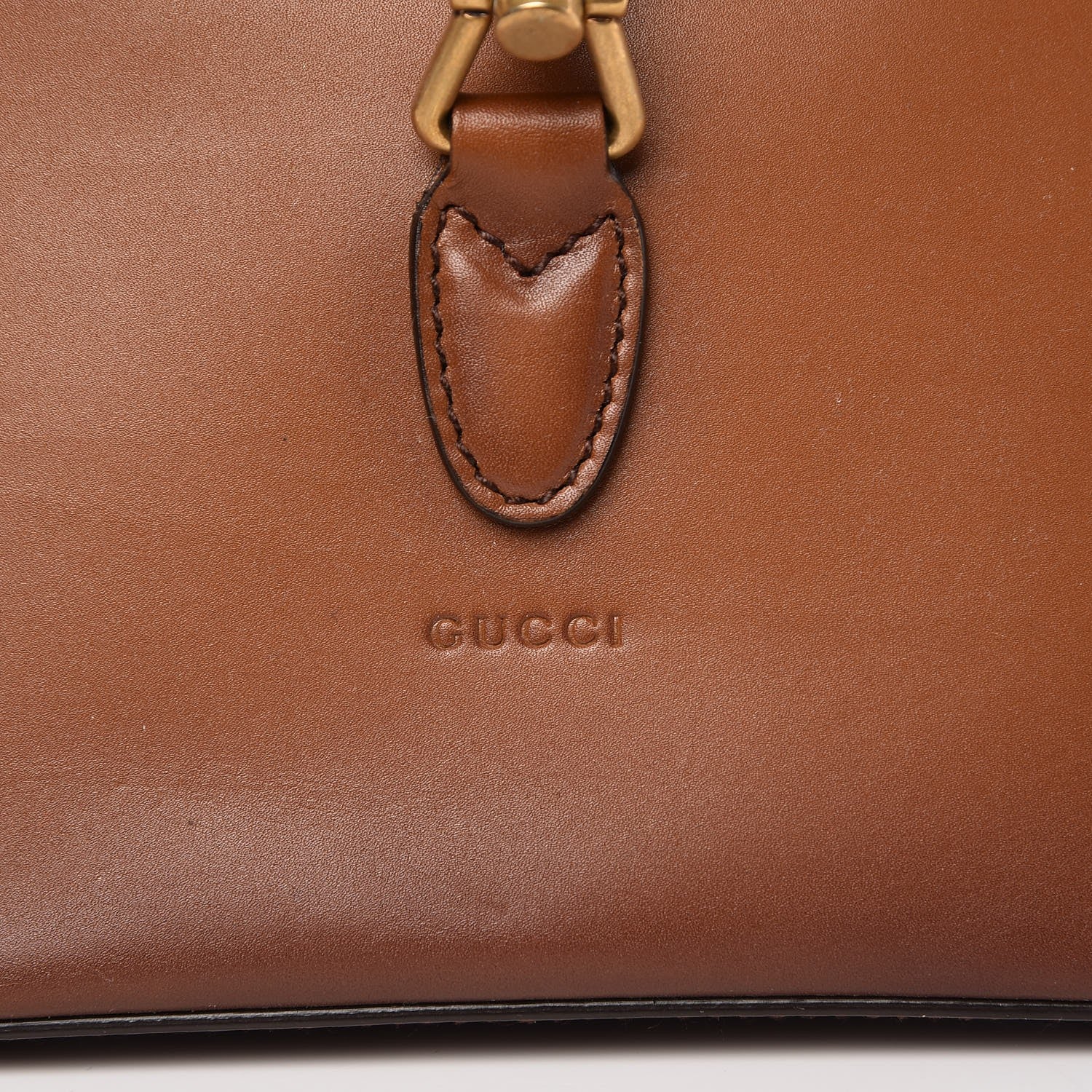 Gucci Soft Leather Small Jackie Bucket Bag Brown 8 of 8