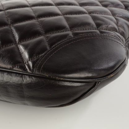 Burberry Leather Quilted Brook Hobo Brown 7 of 11