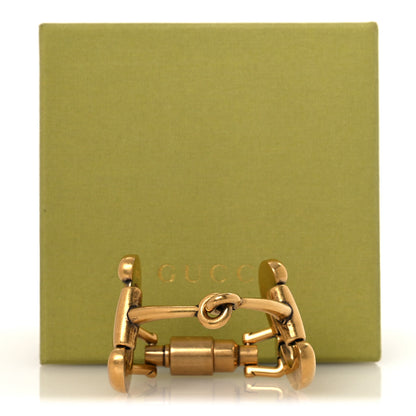 Gucci Brass Horsebit Bracelet S Aged Gold 6 of 6
