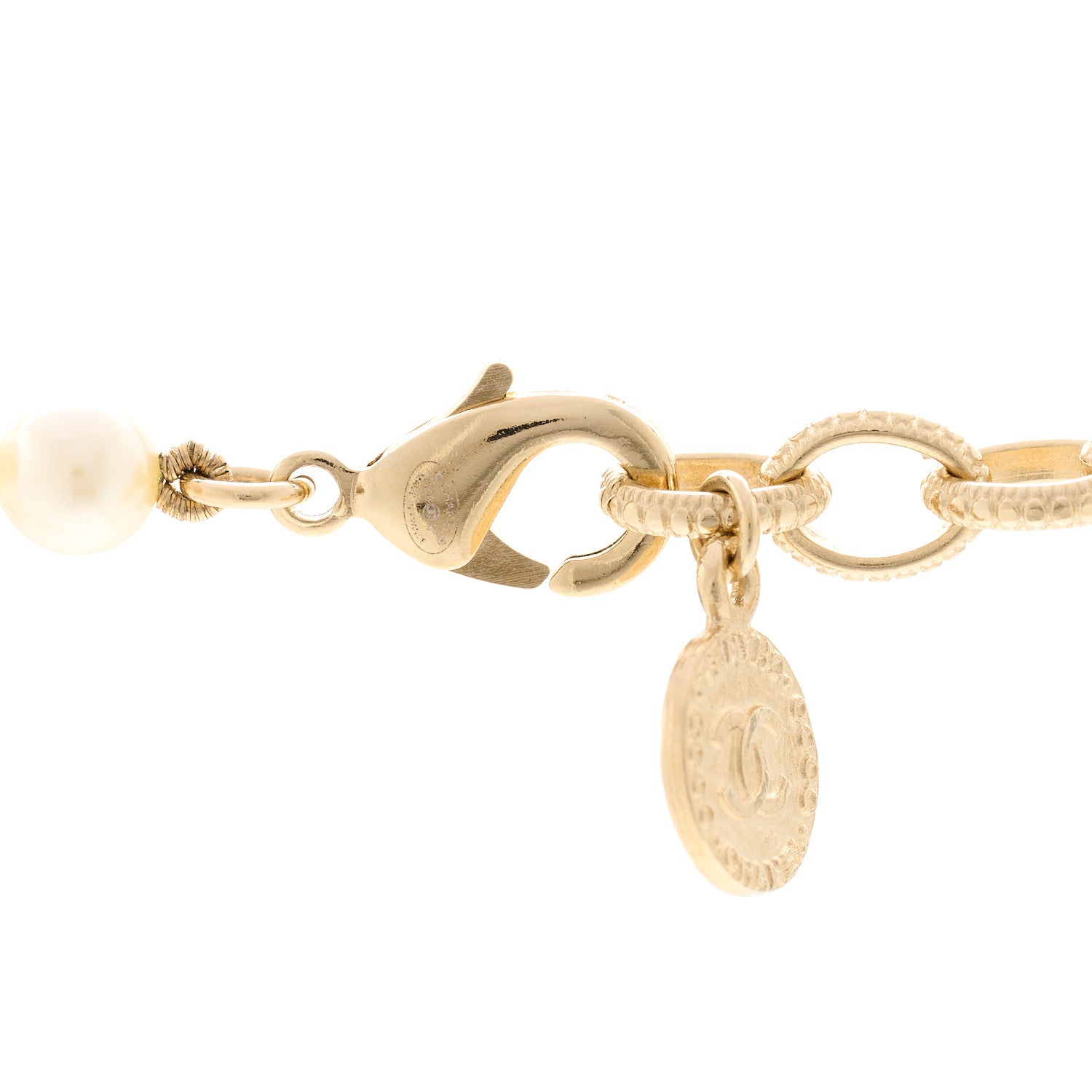 Chanel Pearl CC 100th Anniversary Necklace Light Gold 5 of 6