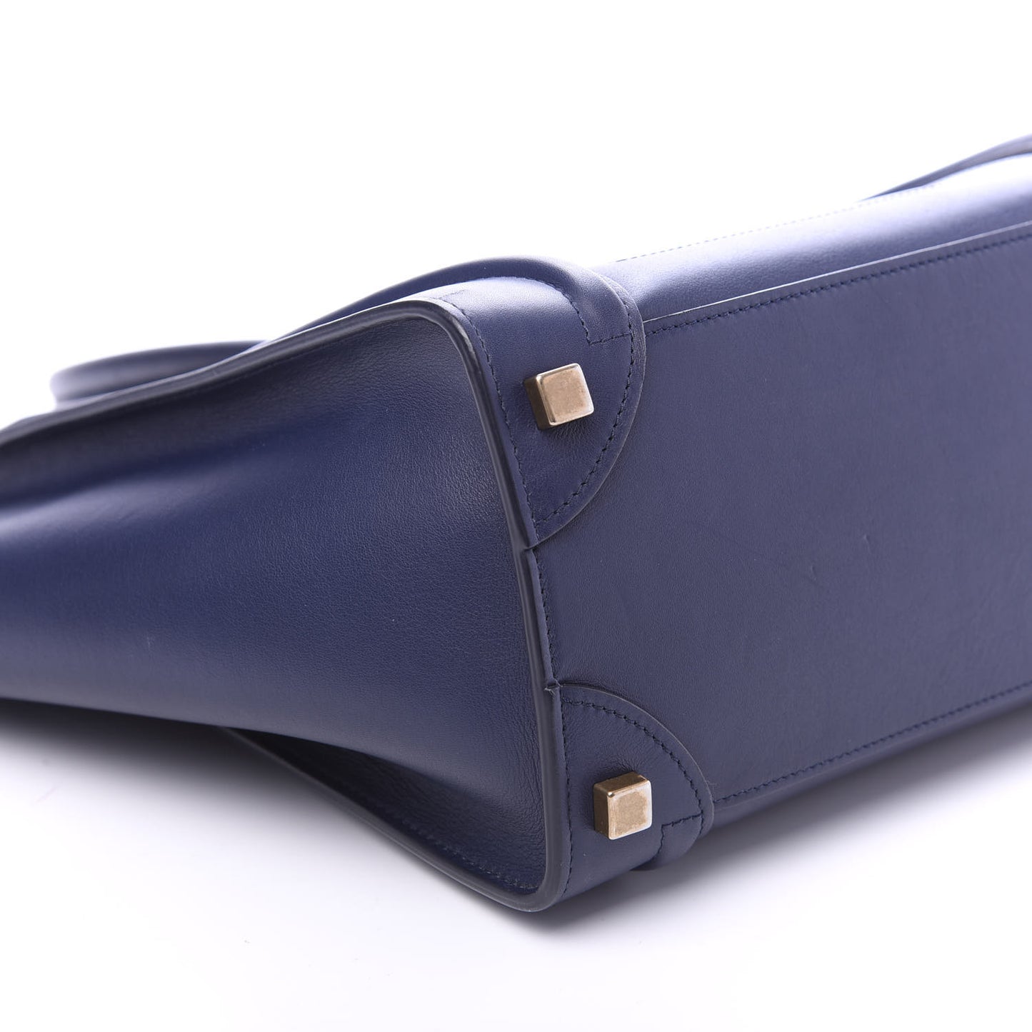 Smooth Calfskin Micro Luggage Navy Blue