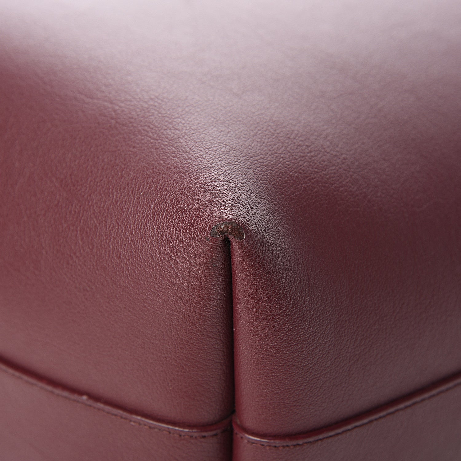 Saint Laurent Calfskin Large Shopping Tote Bordeaux 15 of 16
