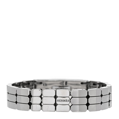 Hermes Stainless Steel Diamond Pave 16mm Kelly Quartz Watch 3 of 6