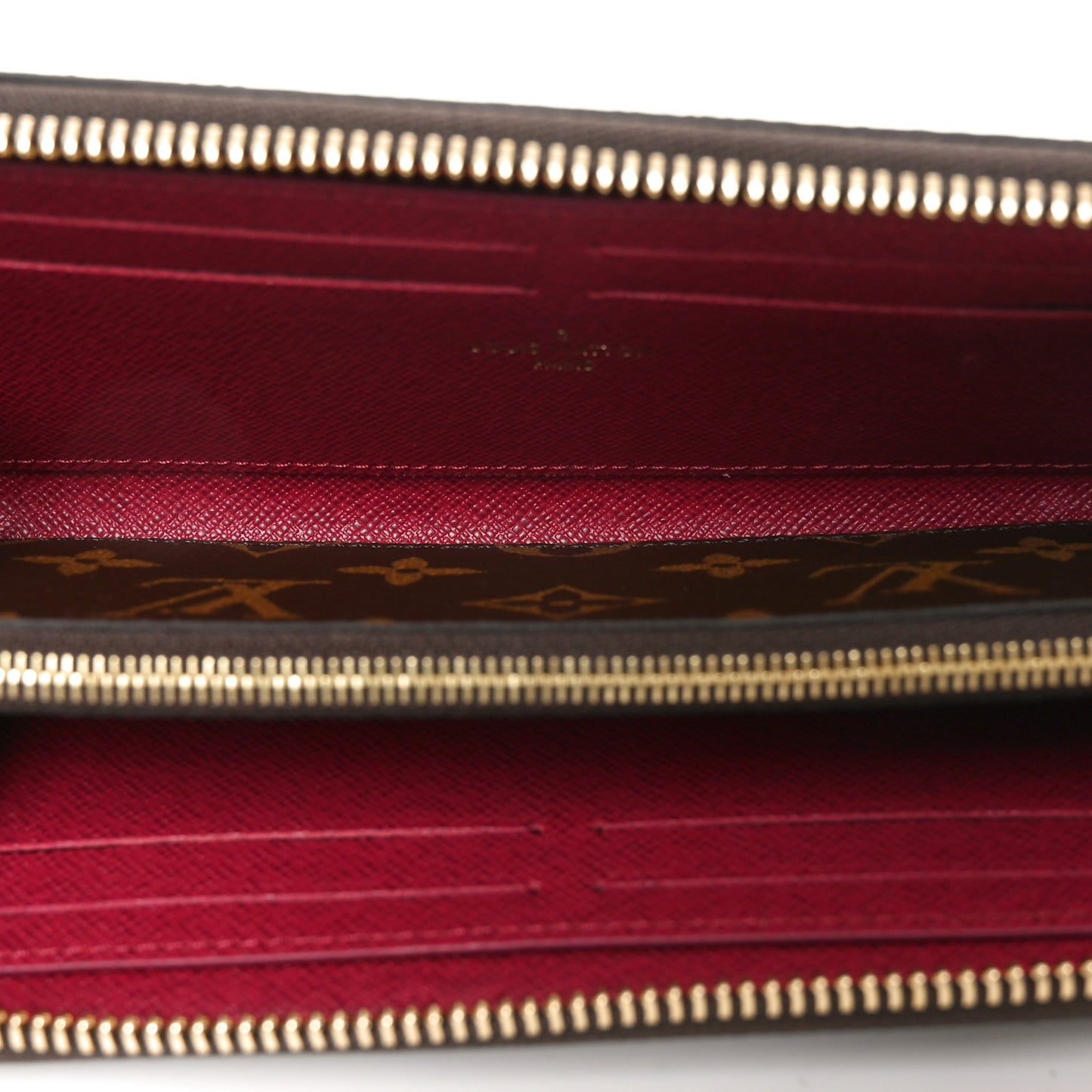 Monogram Clemence Wallet Fuchsia