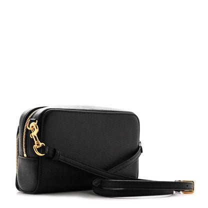 Christian Dior Grained Calfskin Caro Double Pouch Black 3 of 12