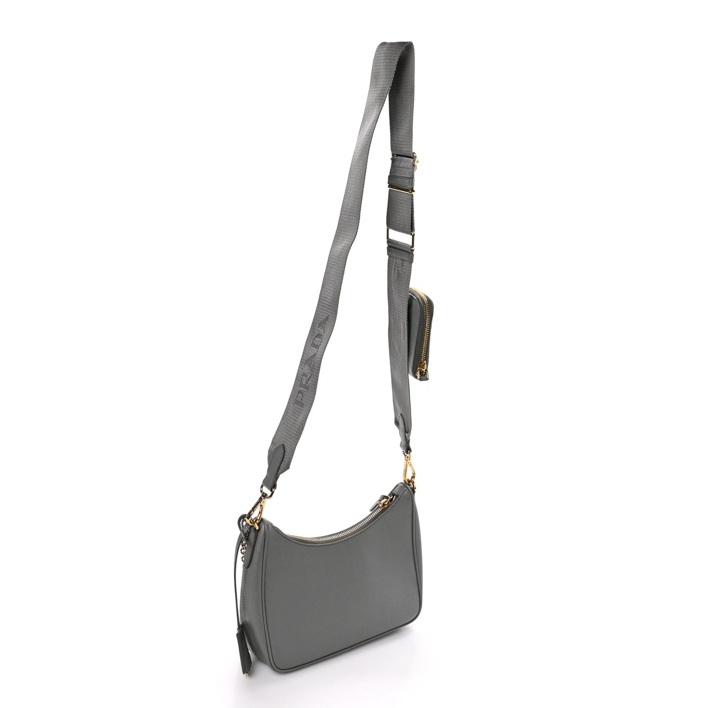 Saffiano Re-Edition 2005 Shoulder Bag Ardesia
