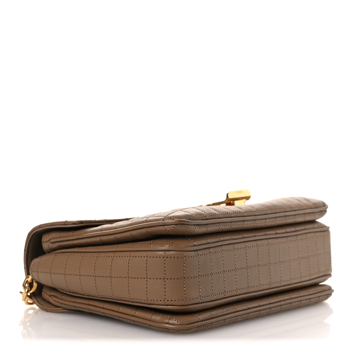 Celine Calfskin Quilted Medium C Bag Beige 4 of 13