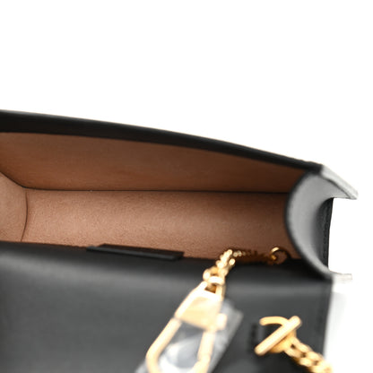 Gucci Calfskin Super Mini Sylvie Chain Shoulder Bag Black 5 of 10