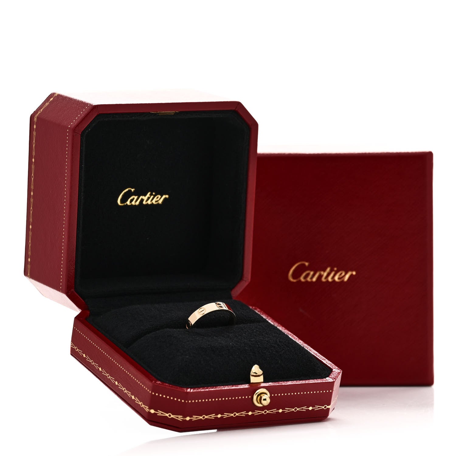 Cartier 18K Yellow Gold 3.5mm LOVE Wedding Band Ring 50 5.25 5 of 5