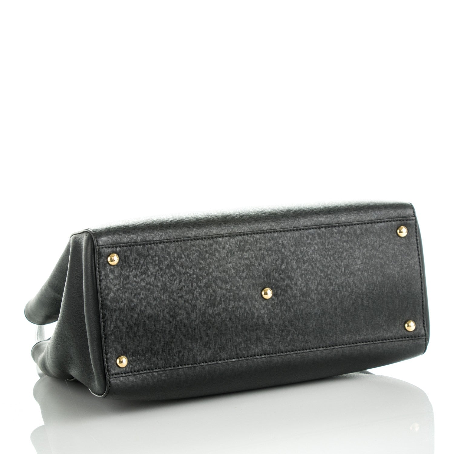 Fendi Vitello Elite Regular 2Jours Tote Black 4 of 9