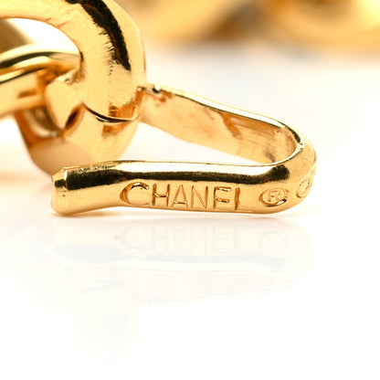 Chanel Lambskin CC Medallion Chain Belt White Gold 4 of 5