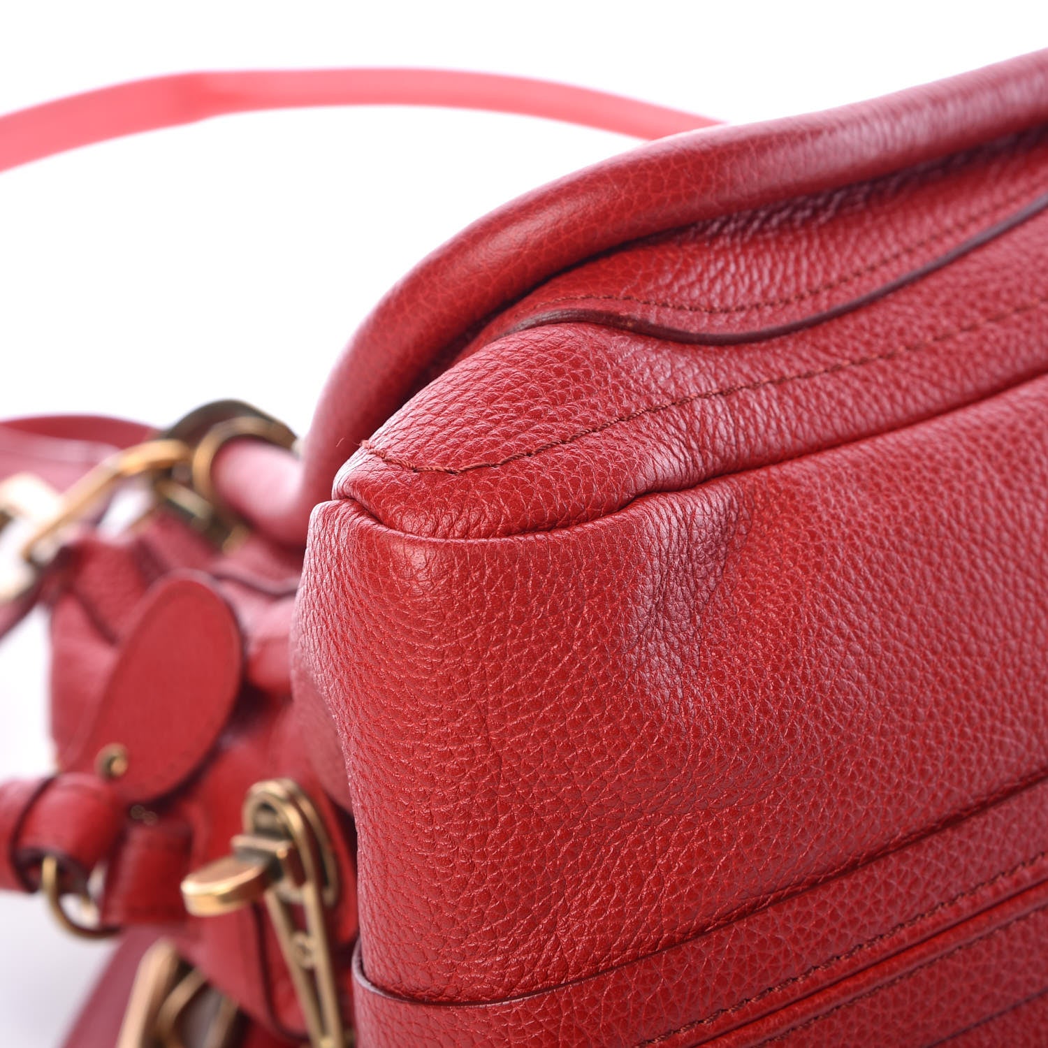 Chloe Calfskin Medium Paraty Holly Berry 14 of 17