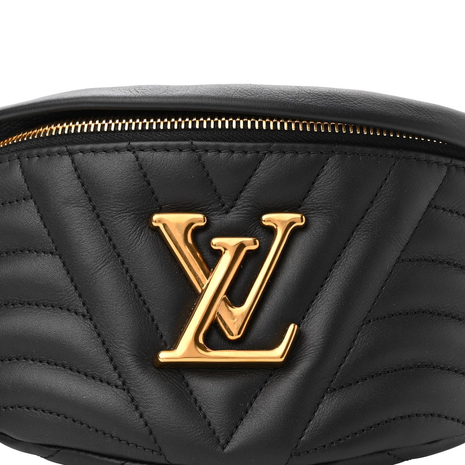 Louis Vuitton Calfskin Quilted New Wave Bumbag Black 8 of 9