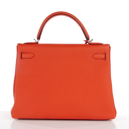Hermes Togo Kelly Retourne 32 Terre Battue 3 of 20