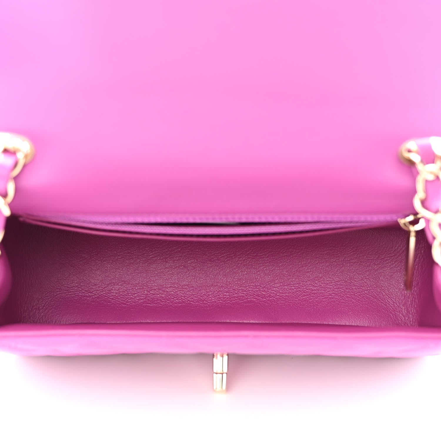 Chanel Lambskin Quilted Mini Rectangular Flap Purple 5 of 11