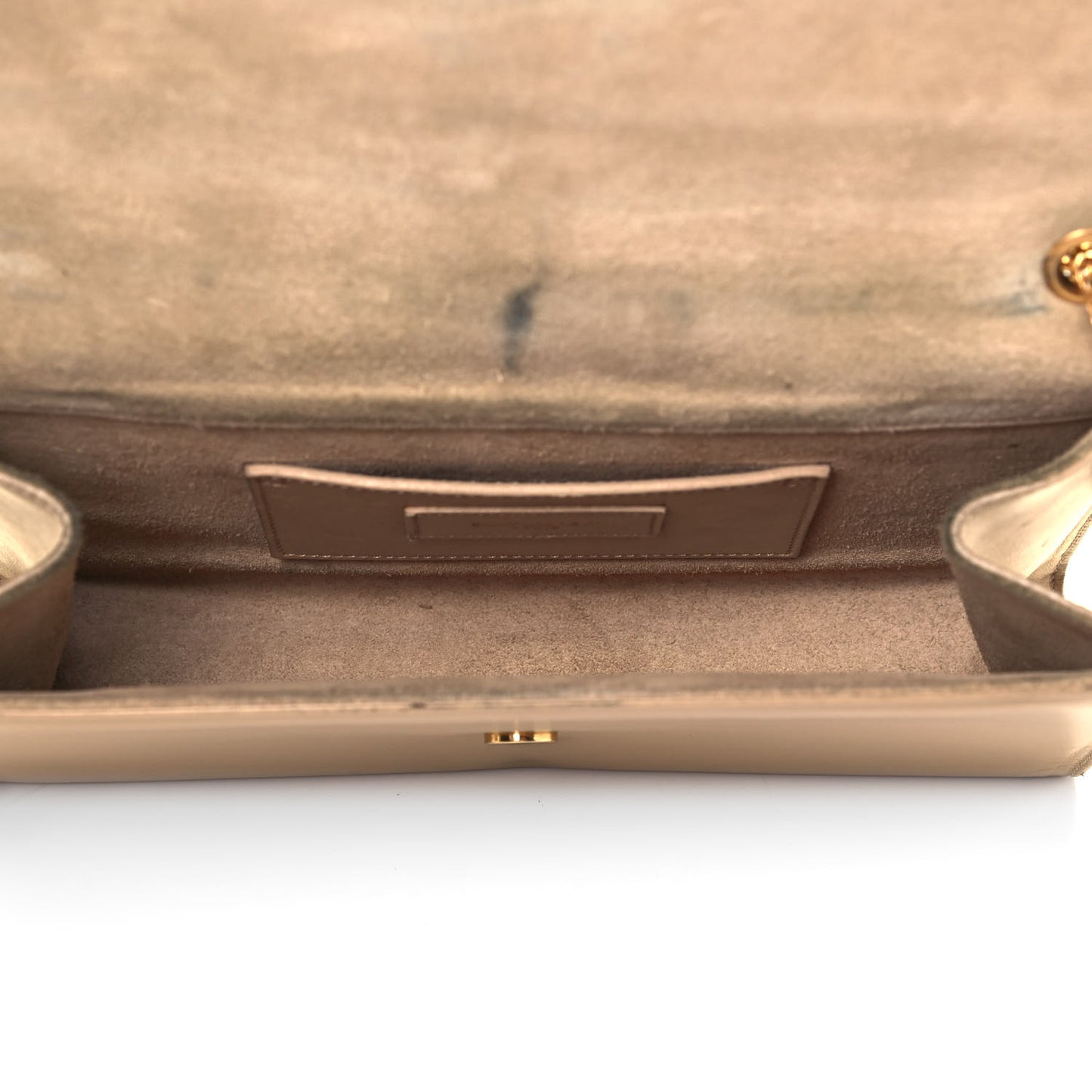Smooth Calfskin Medium Classic Monogram Kate Tassel Satchel Dark Beige