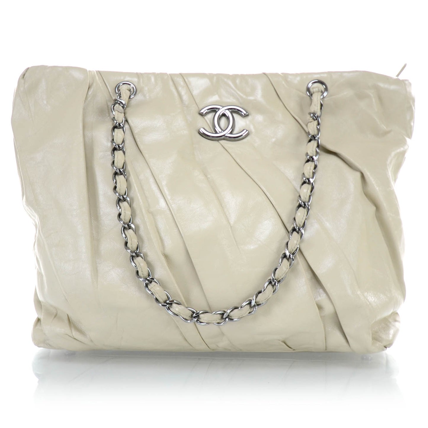 Leather Twisted Medium Tote
