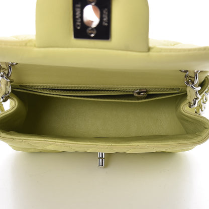 Chanel Lambskin Quilted Mini Square Flap Yellow 5 of 14