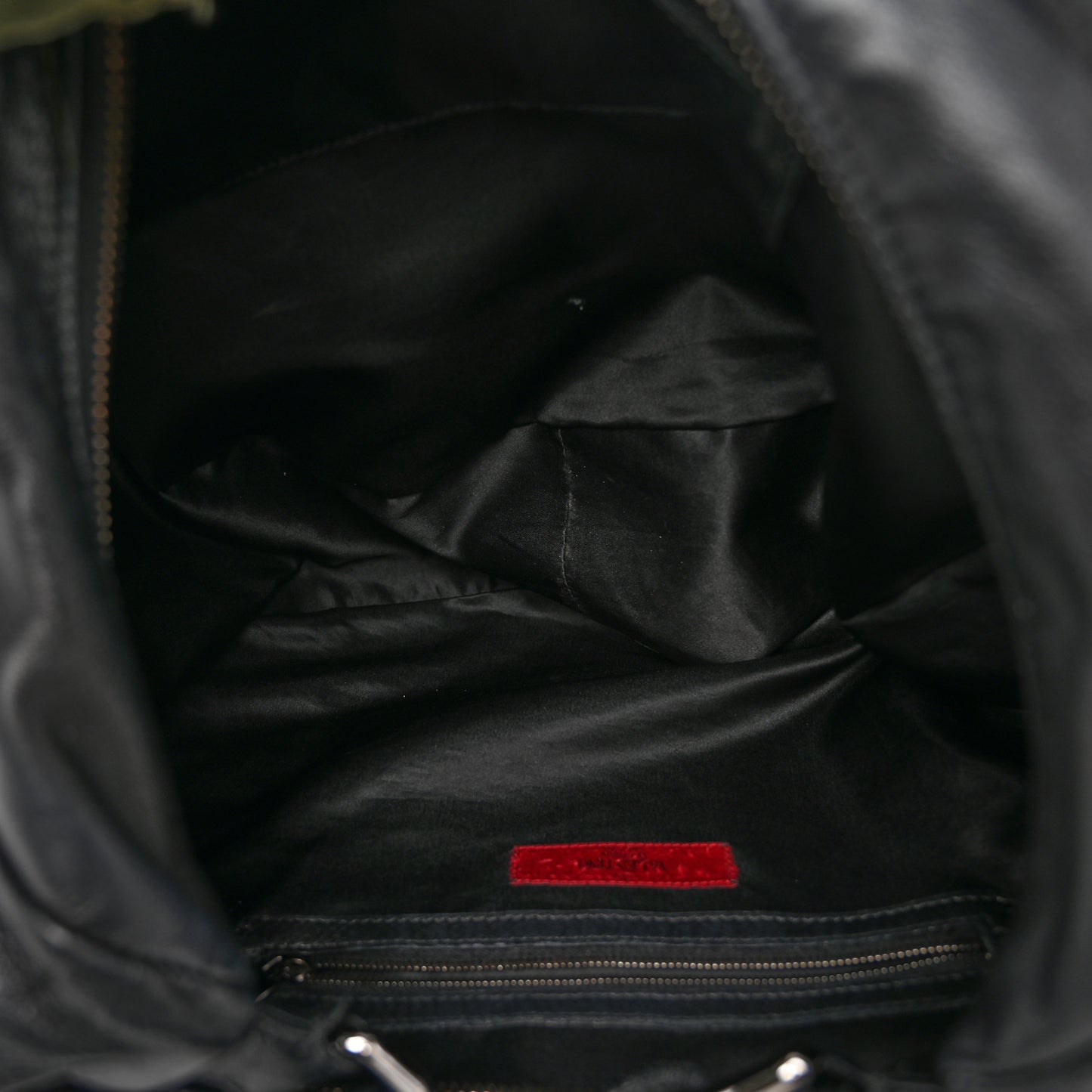 Nappa Rosette Hobo Black