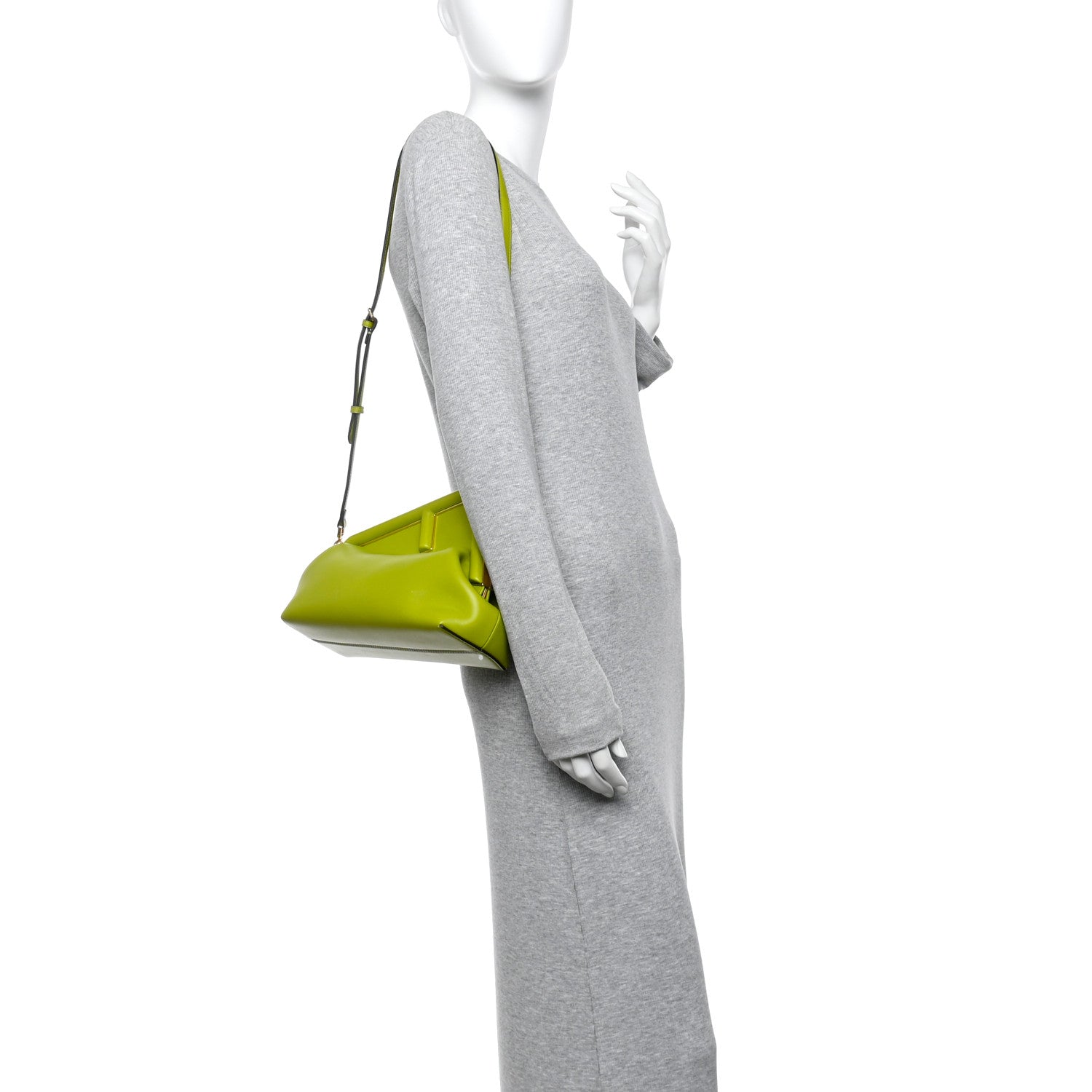 Fendi Shiny Nappa Small Fendi First Wasabi 2 of 10