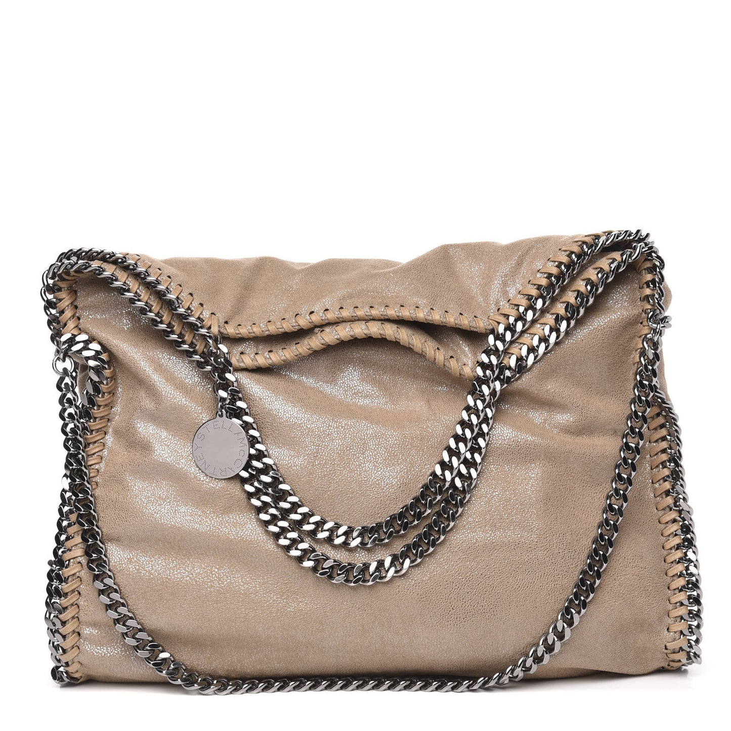 Shaggy Deer Falabella Fold Over Tote Redwood