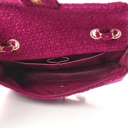 Chanel Tweed East West Flap Fuchsia 5 of 9