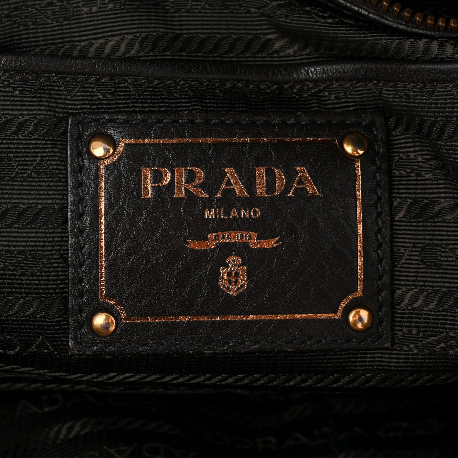 Prada Tessuto Nylon Double Zip Logo Tote Black 6 of 11