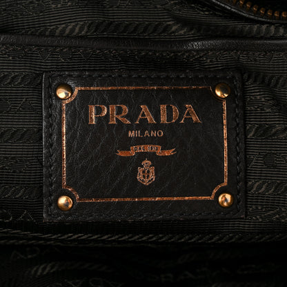 Prada Tessuto Nylon Double Zip Logo Tote Black 6 of 11