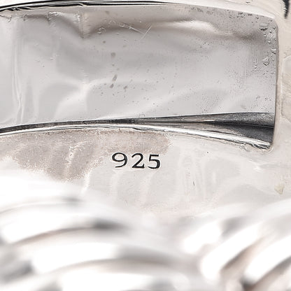 David Yurman Sterling Silver Large Woven Cable Cuff Bracelet 5 of 5