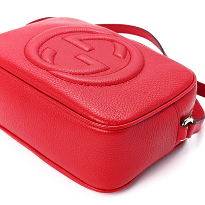 Gucci Pebbled Calfskin Small Soho Disco Bag Vibrant Red 12 of 12