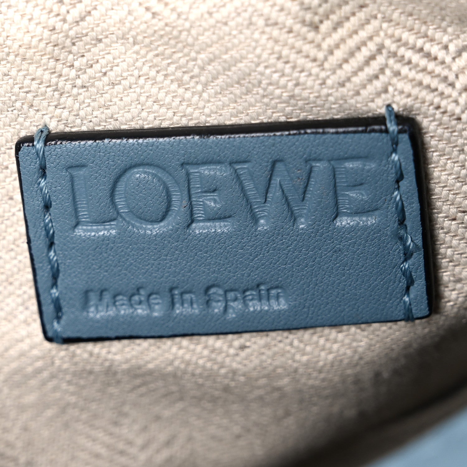 Loewe Calfskin Small Puzzle Bag Stone Blue 6 of 10