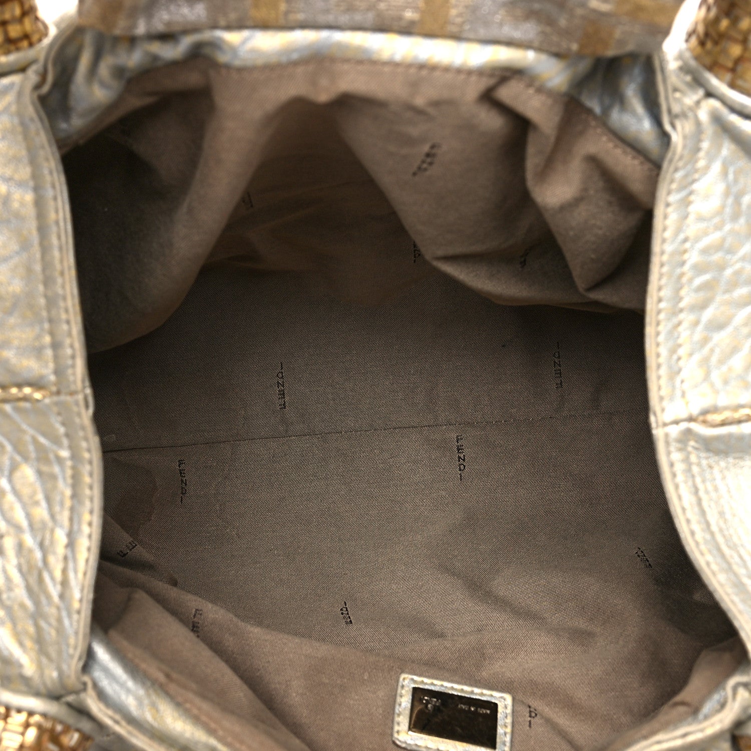 Fendi Nappa Nuvolata Bimetal Spy Oro Argento 5 of 15