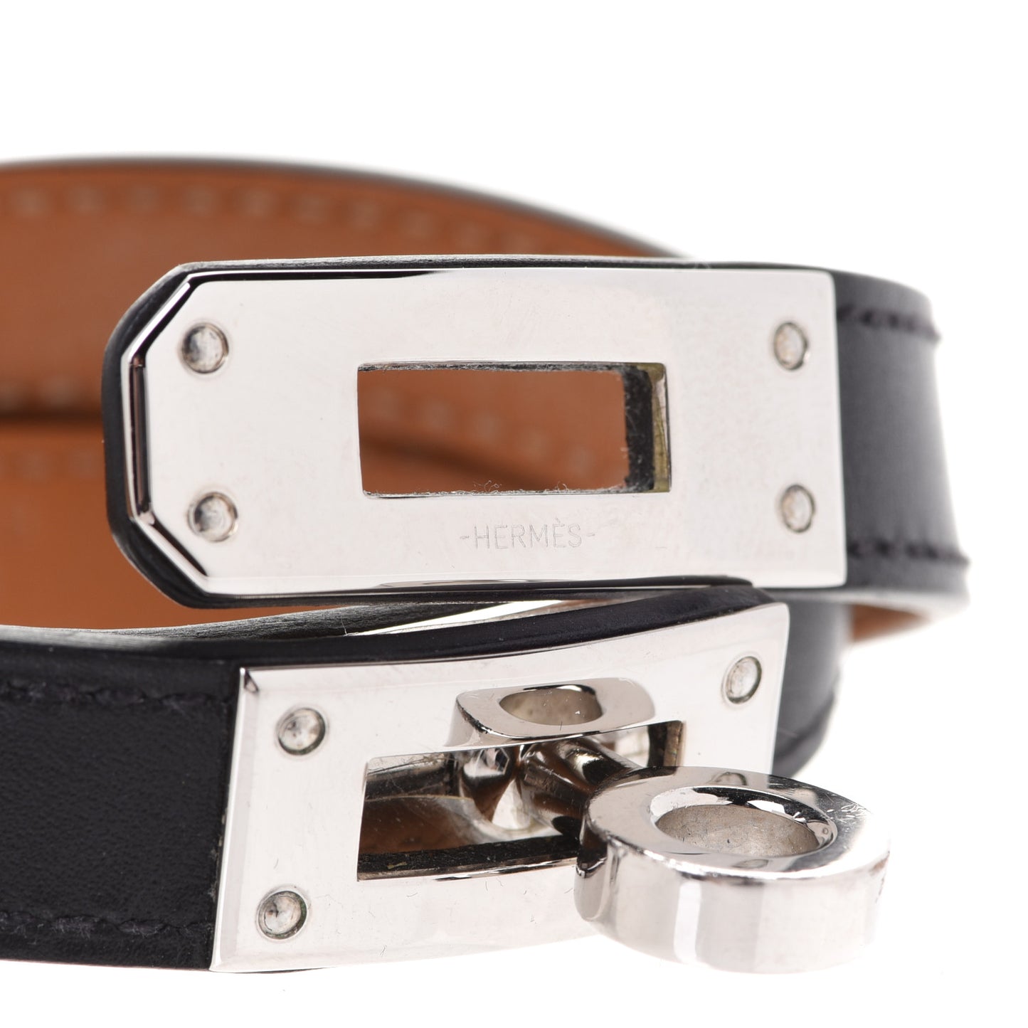 Box Kelly Double Tour Bracelet M Black