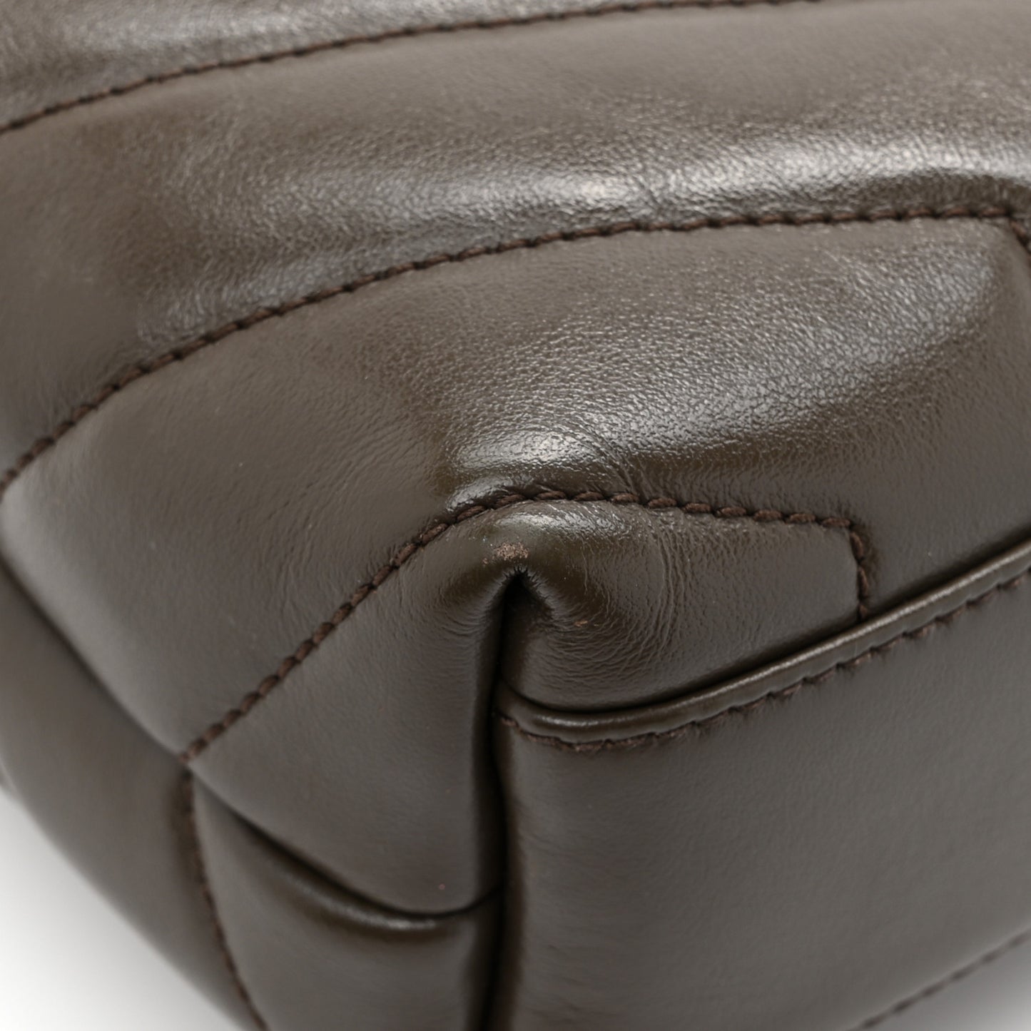 Calfskin Y Quilted Monogram Toy Loulou Crossbody Bag Military Olive