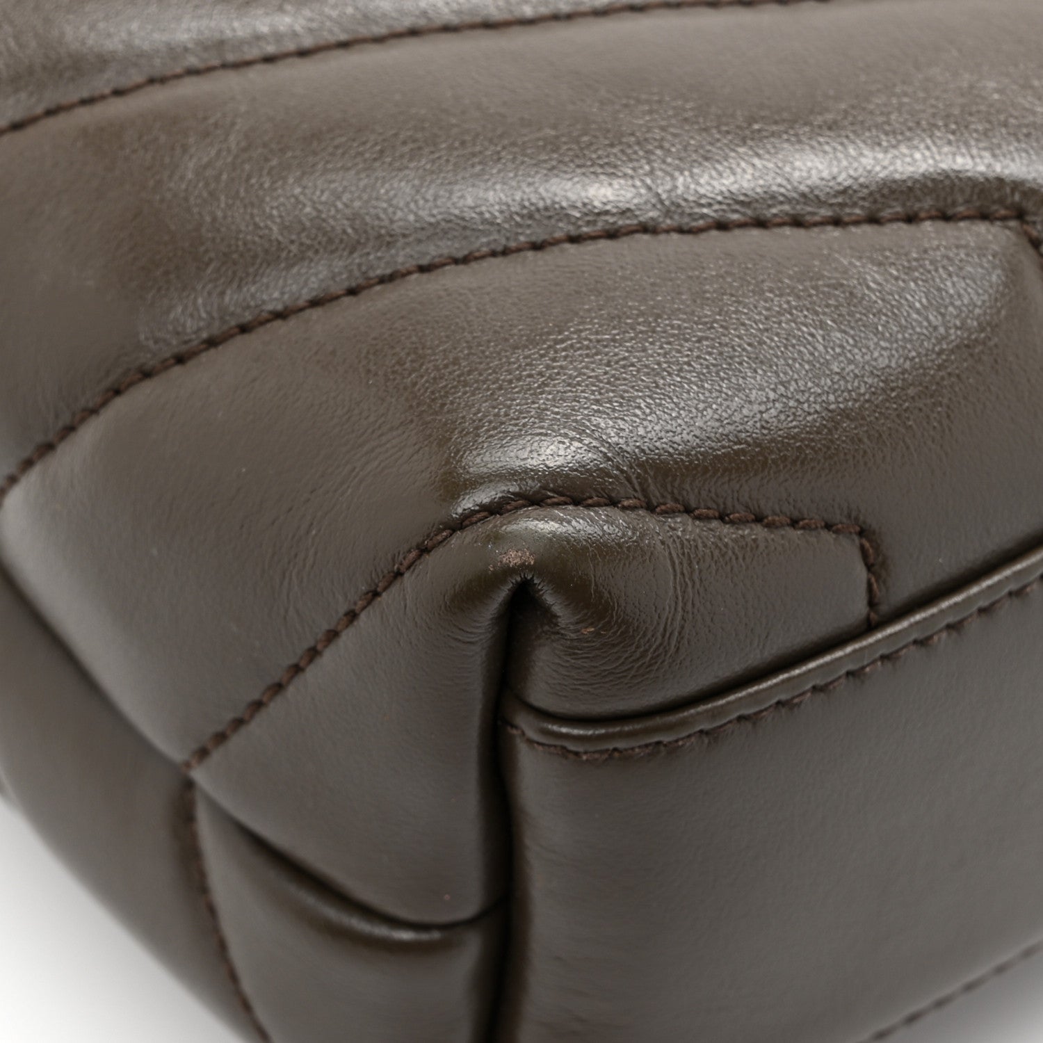 Saint Laurent Calfskin Y Quilted Monogram Toy Loulou Crossbody Bag Military Olive 15 of 18