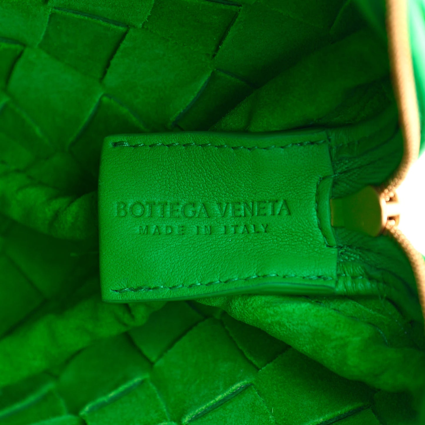Nappa Intrecciato Mini Loop Camera Bag Parakeet
