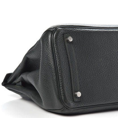 Hermes Taurillon Clemence Birkin 30 Vert De Gris 10 of 16