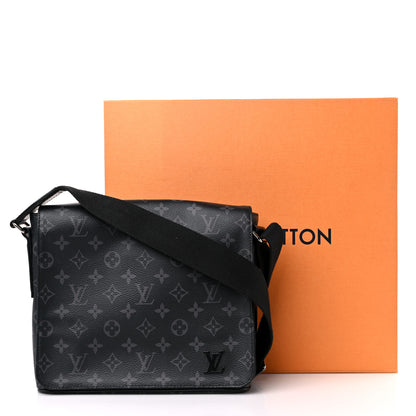 Louis Vuitton Monogram Eclipse District PM NM Black 11 of 11