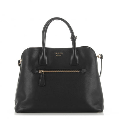 Prada Saffiano Cuir Open Promenade Tote Black 1 of 7