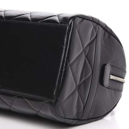 Chanel Calfskin Quilted CC Bowling Bag Black 10 of 10