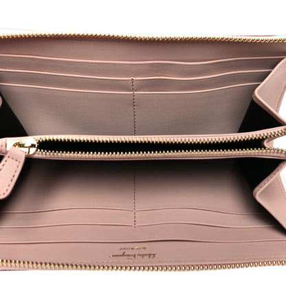 Salvatore Ferragamo Calfskin Vara Bow Zip Wallet Pink 5 of 7