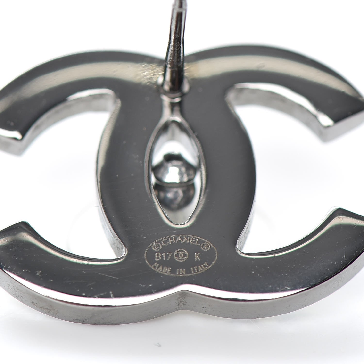 Chanel Iridescent Crystal CC Earrings Multicolor 4 of 4