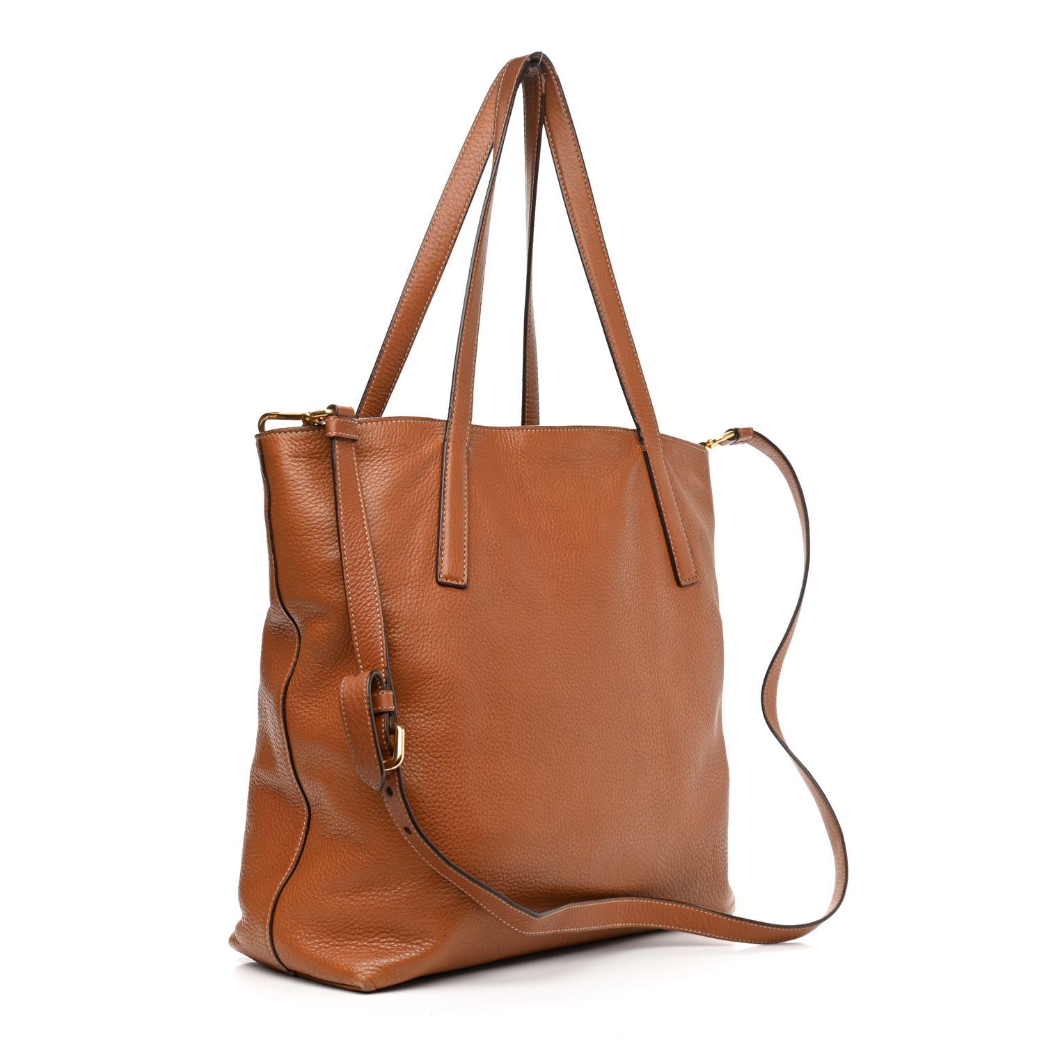 Prada Vitello Daino Tote Cannella 2 of 16