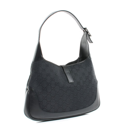 Gucci Monogram Small Jackie O Hobo Black 3 of 7
