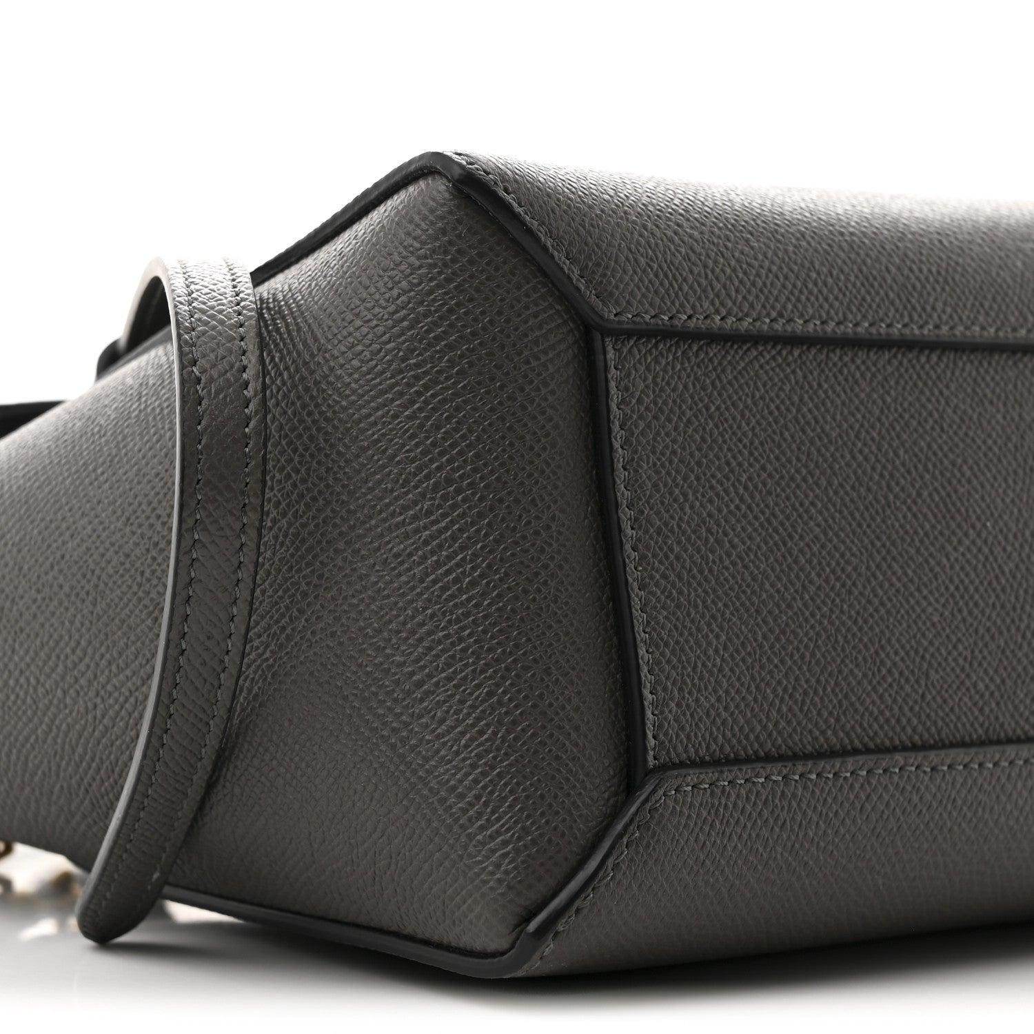 Celine Grained Calfskin Nano Belt Bag Grey 8 of 9