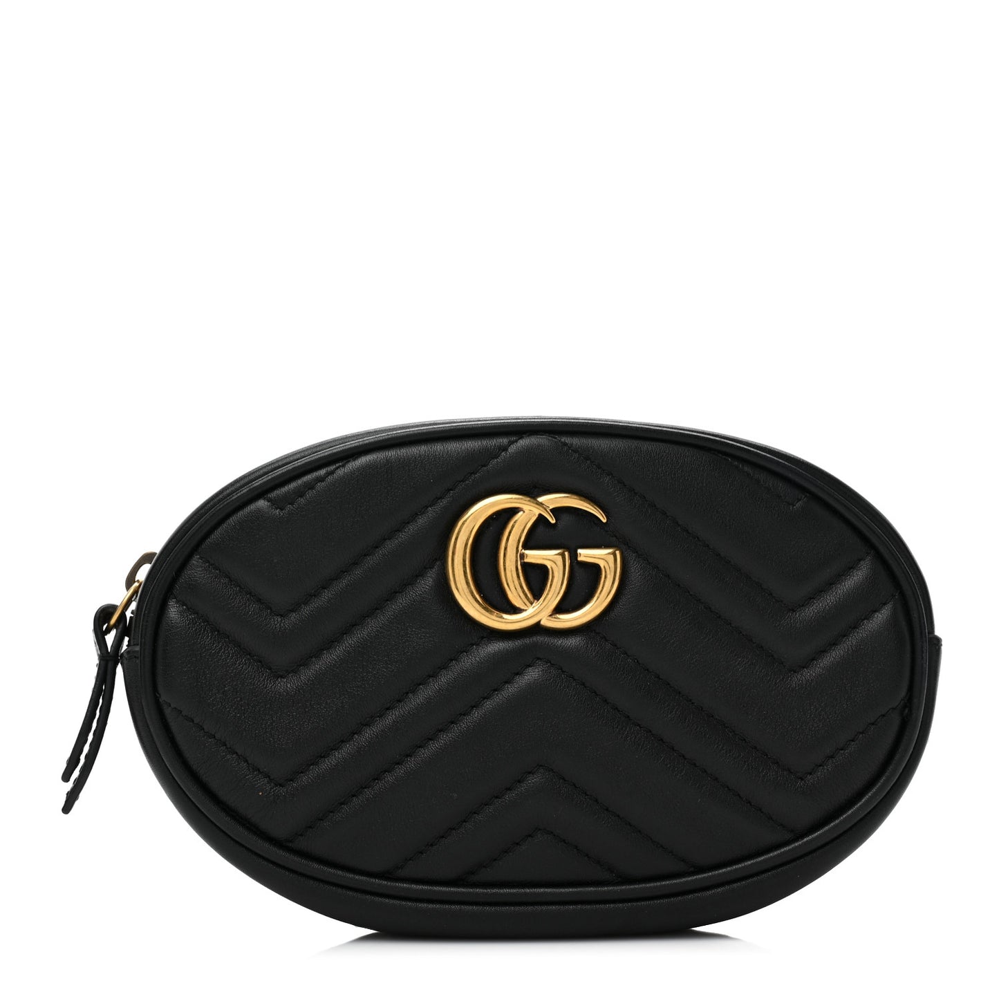 Calfskin Matelasse GG Marmont Belt Bag 75 30 Black