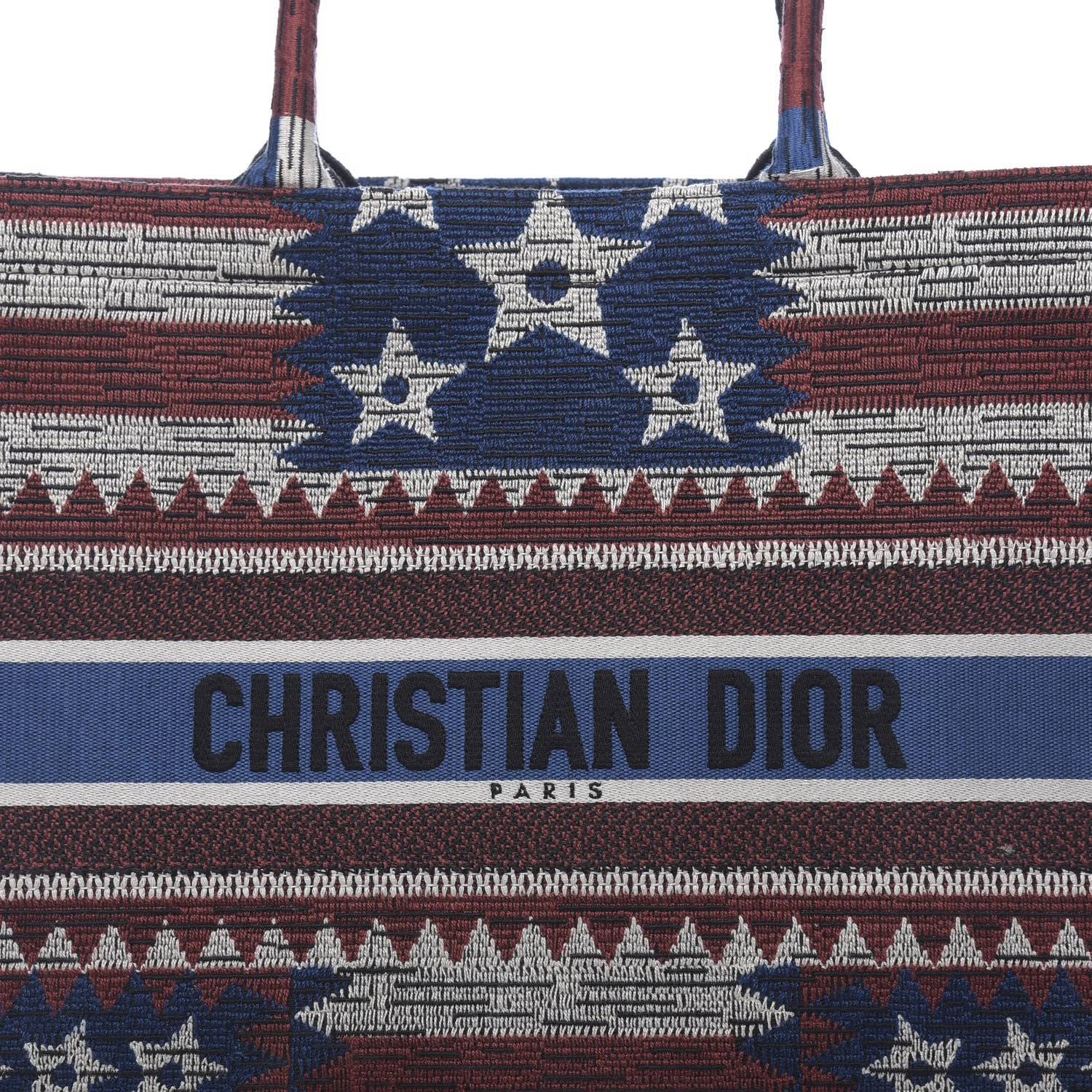 Christian Dior Canvas Embroidered Exclusive US Book Tote Multicolor 9 of 12