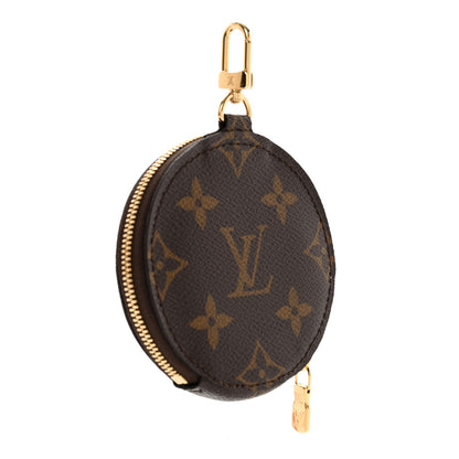 Louis Vuitton Monogram 2021 Christmas Animation Japanese Garden Round Coin Purse Wisteria Pink 3 of 7